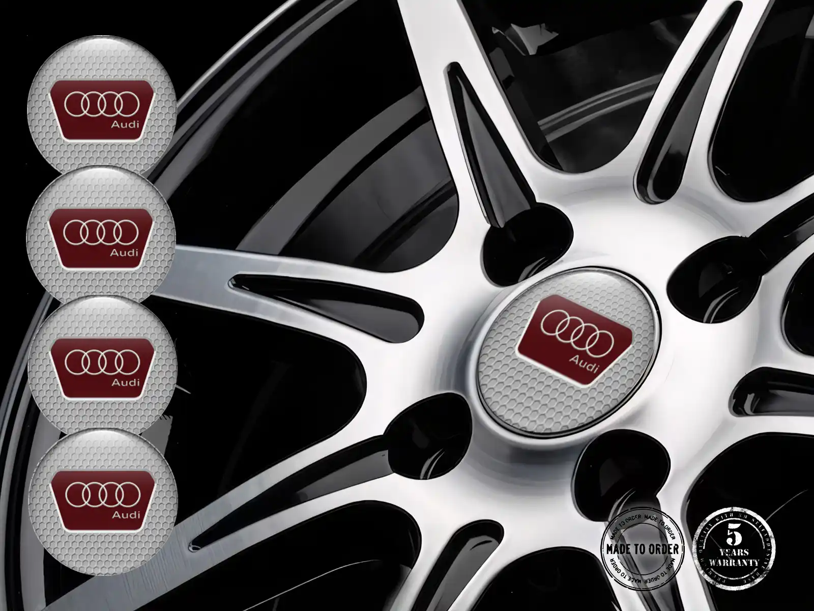 Audi Radaufkleber Metallisch Radiant Thrust Prism